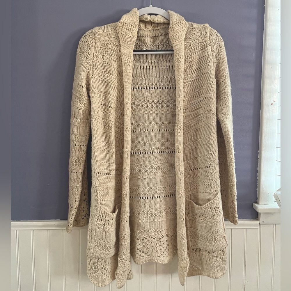 Brandy Melville Long Wool Blend Cardigan Sweater